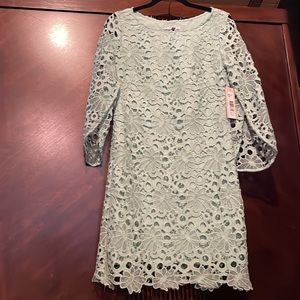 New Nanette By Nanette Lepore Mint Green Lace Shift Dress 4